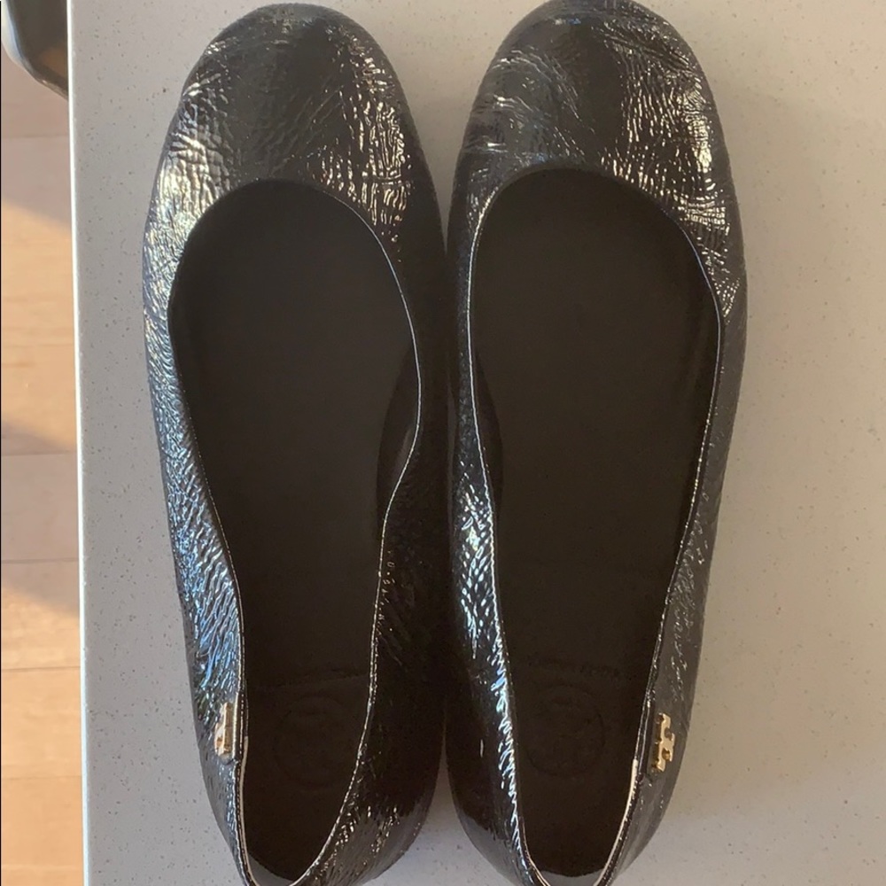 COPY - Tory Burch black patent flats